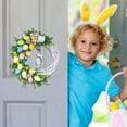 thumbnail image 3 of Clearance Easter Eggs Wreath Ornaments 25cm Easter Hanging Ornaments - Easter Bunny Wreath Acrylic Wreath Indoor Outdoor Easter Hanging Ornaments Home Front Door Party Decorations, 3 of 7