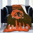 thumbnail image 5 of Custom Cleveland Blanket Personalized Throw Blankets Name and Number for Men Women Boy Football Style Decor Gifts, 5 of 6