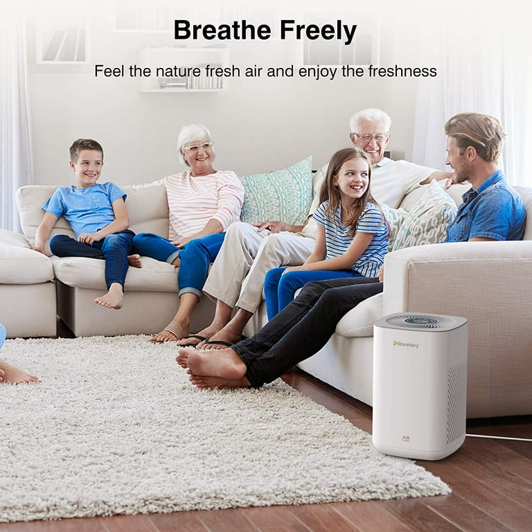 MSA3 Air Purifier for Allergy and Asthma True HEPA Filter for 1590 sq ft  Large Room