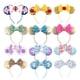 thumbnail image 2 of 2023 Nuevo 4quot; Diadema con orejas de Mickey Mouse de lujo 5quot; Diadema con lazo Festival para niños Accesorios para el cabello Regalo de fiesta para adultos Sombreros de moda Gao Jinjia LED, 2 of 2