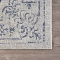 thumbnail image 3 of LR Home Victoria 2' x 3' Navy/Gray Medallion Indoor/Outdoor Area Rug, 3 of 9