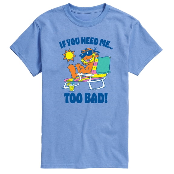 Garfield - Too Bad Garfield - Men's Short Sleeve Graphic T-Shirt