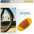 thumbnail image 2 of Unique Bargains 2pcs Bike Reflectors Bicycle Warning Reflector for Bike Bicycle 2.76"x1.38"x0.31" ABS Yellow, 2 of 6