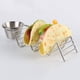 thumbnail image 3 of Soporte para tortillas de acero inoxidable para tacos, estante para panqueques para restaurante, estante de exhibición de alimentos en forma de onda con cuenco para salsa Speravity JJ15399-00, 3 of 7