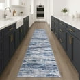 thumbnail image 2 of Suelur Carpet Runners for Long Hallways 2x10 Carpet Runners Super Soft Kitchen Runners with Non-Slip Backing Abstract Washable Rug Runner for Entryway Bedroom Indoor, Navy Blue/Gray/Neutral/Multi, 2 of 8