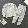 thumbnail image 2 of eczipvz Boys Pajamas Toddler Boys Long Sleeve Cotton Kids Sleepwear Sets 1-2 Years, 2 of 3