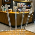 thumbnail image 2 of Bling Diamond Straw Cover for Stanley Cup Accessories - Silicone Straw Toppers with Silver Rhinestone fit 9-12mm Straws Sparkle Straw Cover Cap for Tumblers, 2 of 7