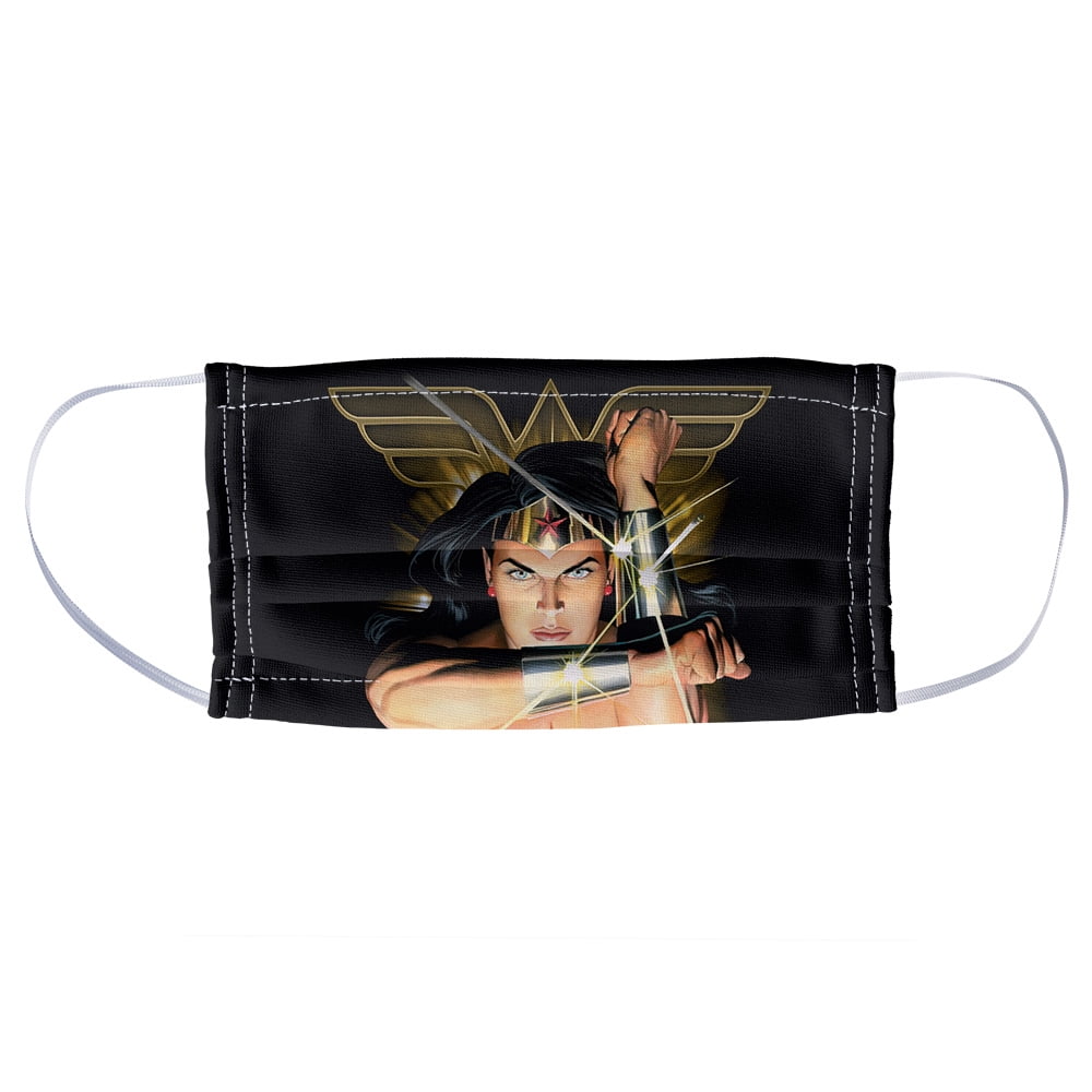 Wonder Woman Deflection 1-Ply Reusable Face Mask Covering, Unisex