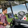 thumbnail image 2 of Golf Speaker, Golf Cart Speakers Bluetooth Wireless with Strong Magnetic, Loud with Rich Bass, Portable Outdoor IPX7 Waterproof Bluetooth Speaker, Golf Cart Accessories, 2 of 7