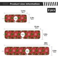 thumbnail image 3 of Coolnut Christmas Elves Trees Sink Splash Guard for Faucet 2 Packs Faucet Absorbent Mats, Snowflakes Gifts Faucet Handle Drip Catcher Quickly Drying Mat for Kitchen Counter Bathroom, 30"x5.5", 3 of 7