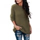 thumbnail image 3 of Suéter elegante de otoño para mujer, suéter cálido de color sólido, cuello redondo, manga larga, suéter de punto, blusa de talla grande, ropa hipster para mujer, 3 of 5