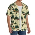 thumbnail image 2 of Goofa Camping Caravan 1 Printed Men's Casual Short-sleeved Shirt,Lightweight Breathable Button-down,Summer Casual men's top,Versatile Fashion shirt-4X-Large, 2 of 7