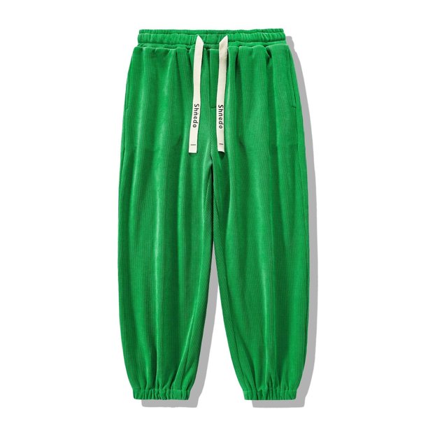 Pantalones largos para hombre, moda informal, cómodos, de color sólido, holgados, de verano, con bolsillos y cordón, pantalones deportivos de poliéster para hombre.
