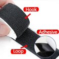 thumbnail image 2 of Magic Sticker Tape Self Adhesive Extra Strong Double Sided Adhesive with Sticker Powerful Hook and Loop Fastener 20/25/30/50mm Black 5Meters 30mm, 2 of 6