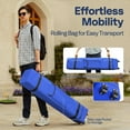 thumbnail image 6 of SPECSTAR 8'x 8' Easy Pop-Up Canopy with Mesh Netting, Instant Outdoor Screened tent with Mosquito Netting, 2 Zipper Doors and Roller Bag for Yard Camping Picnic Party Events, Blue, 6 of 9