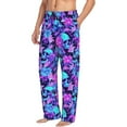 thumbnail image 6 of Naloa Flower Happy Skull Pajama Pants Men, PJ Bottoms, Sleep & Lounge Pants-Large, 6 of 6