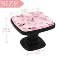 thumbnail image 4 of 4 Pcs Square Cabinet Handle Cupboard Knob Drawer Pulls Handle Pig Expression Drawer Knobs with Screws Furniture Decoration, 4 of 7