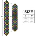 thumbnail image 2 of GZHJMY Mardi Gras Party Table Runner Seasonal Mardi Gras Table Cloth Runner for Kitchen Dining Table Wedding Party Holiday Coffee Dining Home Decor 13 x 90 Inches, 2 of 7