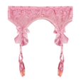 thumbnail image 2 of Cinturón de liga Soledad Rosado Liguero de encaje para mujer, 2 of 10