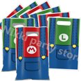 thumbnail image 2 of 10 piezas de bolsas de fiesta de Mario, decoración de cumpleaños de Mario Bros, bolsas de regalo de plástico, caja de dulces de Mario, suministros para fiestas de baby shower para niñas, decoración, 2 of 4