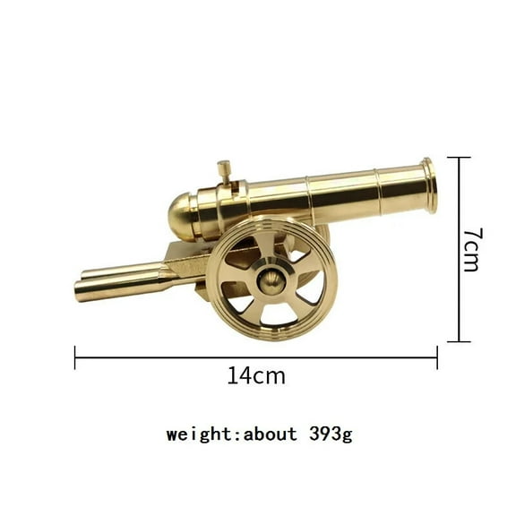 Copper Fusiform Culverins Cannon Statue Desktop Ornament Artillery Figurine
