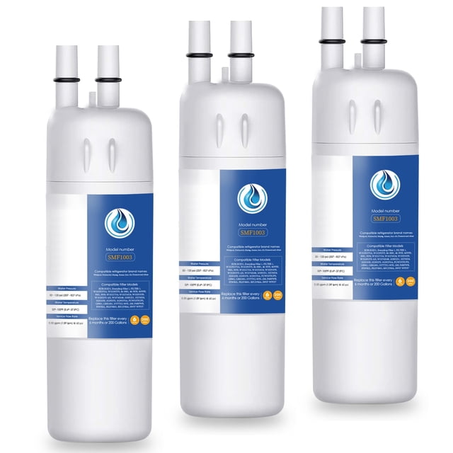 Filtro de agua de repuesto Alefar EDR1RXD1 W10295370A, 3 paquetes