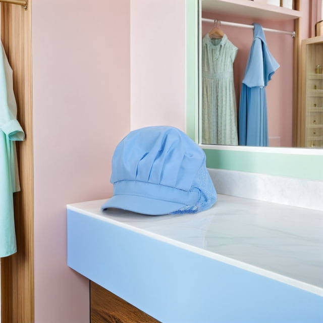 unbranded Gorro De Malla Transpirable Para Servicio De Alimentos Y Catering Azul Para Uso En