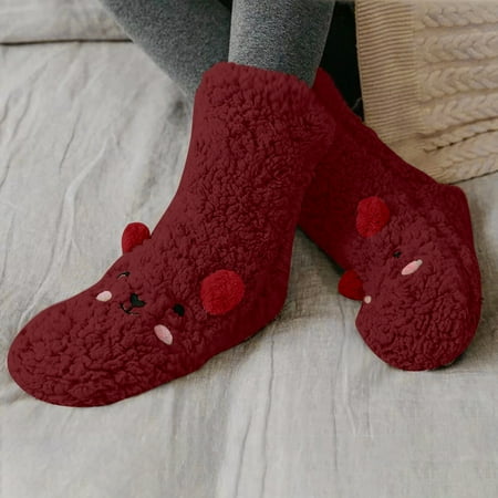 

Pxiakgy socks for women Fashion Winter Keep Warm Women Printed Ladies Thick Socks + One size