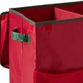 Homz® Holiday Gift Bag Storage Container, Red with Green Trim, Set of 1