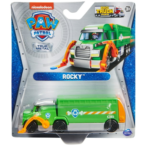 PAW Patrol, True Metal Rocky Collectible DieCast Toy Trucks, Big Truck