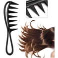 thumbnail image 3 of Peine de dientes anchos, 2Pcs Salon Wide Teeth Shark Comb Peine profesional de plástico de tiburón Peine De PeluqueríA De Pelo Rizado Masaje para La Herramienta De Peinado, 3 of 4