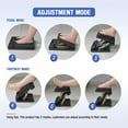 thumbnail image 5 of Adjustable Footrest with Removable Foam Cushion, Under Desk Footrest with Massage Beads for Car, Home, Office Stool, 4-Level Height for Improved Posture Back&Hip Pain Relief(Black Plus), 5 of 15