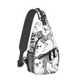 thumbnail image 2 of ZICANCN Crossbody Sling Bags for Women Men,Cute Dog Fun Doodle Casual Shoulder Backpacks for Travel Sport Climbing Runners Daypack, 2 of 9