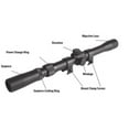 thumbnail image 3 of Tasco Rimfire 4x15mm Riflescope Crosshair Reticle, Black Matte 30/30, 3/4" Tube, RF4X15, 3 of 6