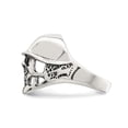 thumbnail image 3 of Mens Skull Ring in Antiqued Sterling Silver, 3 of 5