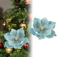 thumbnail image 1 of Outdoor Christmas Decorations Artificial flowers Flocking Christmas Flower High End Fabric Christmas Decoration Simulation Flower Artificial Flowers Home Mini Setup, 1 of 5