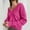 Pink, variant on AOOCHASLIY Sweaters Fall Clearance Fashion Women's Casual Long Sleeved Solid Hedging Knitting V-neck Sweater