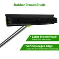 thumbnail image 2 of CGACOL Pet Hair Removal Rubber Broom Carpet Rake with Squeegee Floor Brush for Carpet, 2 of 5