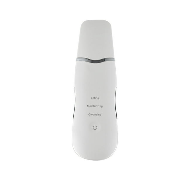 Skin Scrubber Deep Face Cleaning Machine Peeling Shovel Facial Pore Cleaner Face Skin Scrubber Lift Beauty Instrument, White