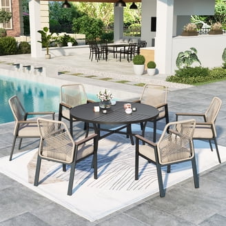 Mainstays Droma 9-Piece Gathering Height Dining Set - Walmart.com
