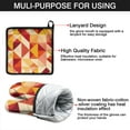 thumbnail image 7 of Orange Modern Art Geometric Kitchen Oven Mitt and Pot Holder Sets 4 Pcs for Baking, Cooking and Grilling, Heat Resistant Up To 392 °F, 7 of 7