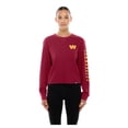 thumbnail image 4 of Women's New Era  Burgundy Washington Commanders Sport Night Thermal Long Sleeve Cropped-T-Shirt, 4 of 5