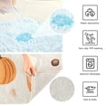 thumbnail image 3 of Yayeee Bath Rug for Bathroom Floor Non Slip Rectangle Fluffy Soft Absorbent Mat, 16"x24", Beige Fall Acorns Pattern, 3 of 7