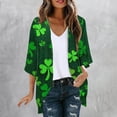 thumbnail image 1 of LOVZFMLL Cardigan pour Femmes Cardigan à la Mode Imprimé pour la Saint-Patrick Printemps Été Manches Longues Cardigan Imprimé, 1 of 5