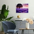 thumbnail image 4 of Chilfamy Lavender Night Sky Tree Canvas Art Modern Wall Decor 20x16in, 4 of 6