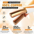 thumbnail image 3 of Smartech 1000ft Cat6 Plenum Cable, 23 AWG, 550MHz, UTP, Noise Reducing, Copper Black, 3 of 6