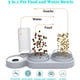 thumbnail image 3 of Comedero para Mascotas, Cuencos Dobles 2 en 1 con Botella para Beber Automática, Diseño Inclinado y Giratorio para Perros y Gatos, Sin BPA y Fácil de Limpiar-Blanco, 3 of 4
