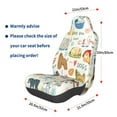 thumbnail image 2 of Salouo Dogs Funny Pets Print Automotive Seat Covers, Universal Fit Anti-Slip Bucket Seat Protector for Cars,Vehicle Seat Protector for Front Seats, 2 of 5