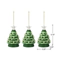 thumbnail image 4 of Mr. Christmas 5 in. Set of Nostalgic Ceramic Tree Ornament- Green with White Bulbs, 4 of 5