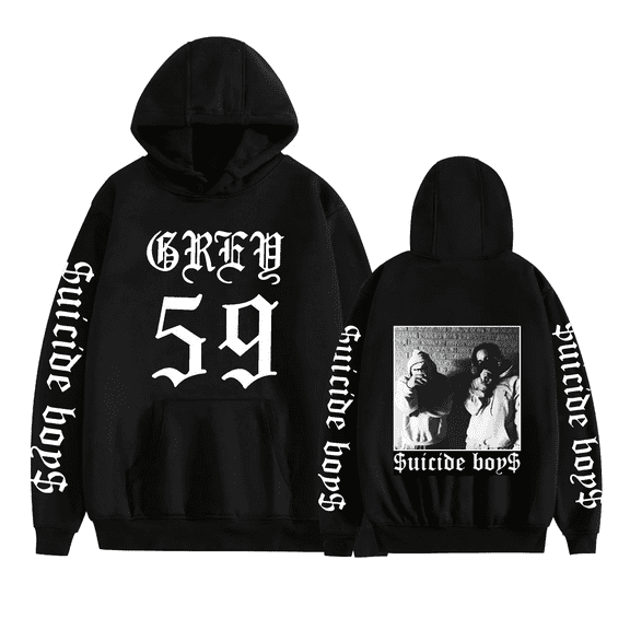 NEW HOT Rapper Suicideboys boys 59 Merch Hoodie Streetwear Hip Hop Y2k Pullovers Hooded Sweatshirts